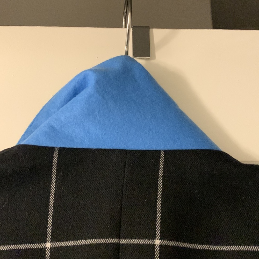 Merona Black Windowpane Pattern Blazer - image 6